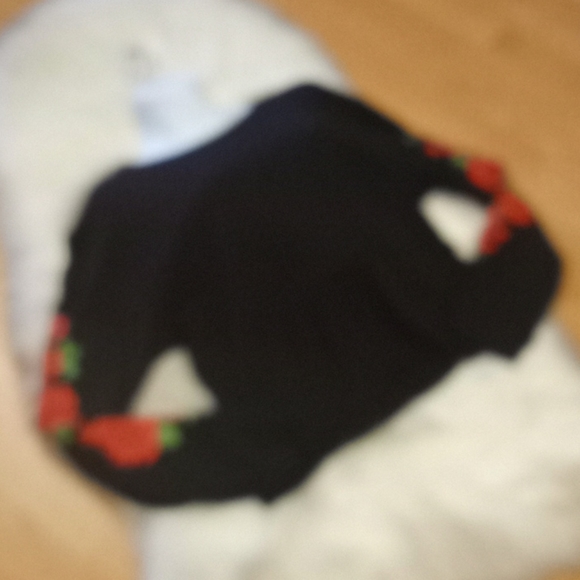 Rebellious One Rose L/S Crop Top - Picture 9 of 13